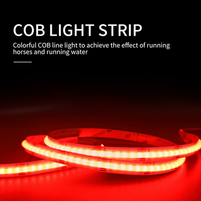 Phantom COB LED Tira de luz de bajo voltaje Línea flexible ultra estrecha Color rojo